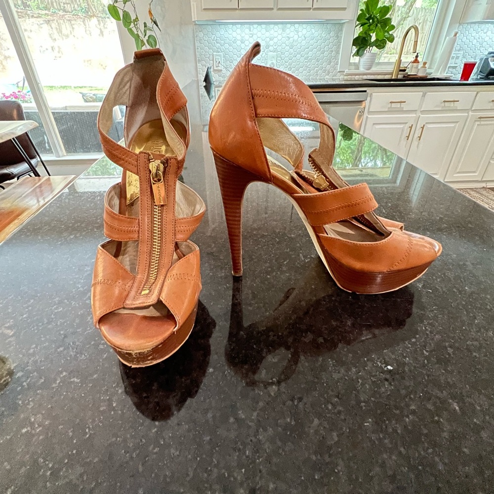 Michael Kors zip up heels